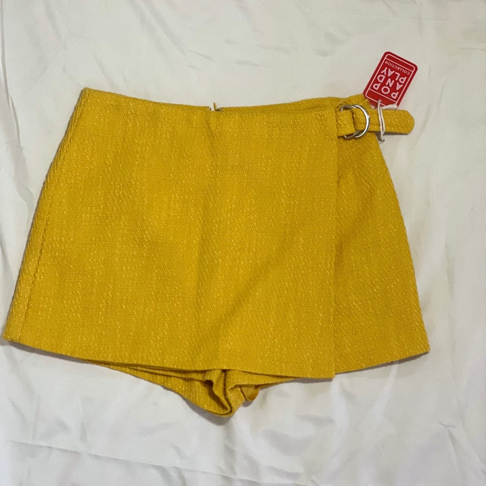 Yellow Mini Skort